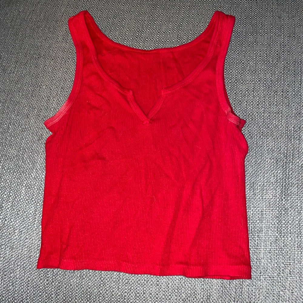 Red Crop Tank